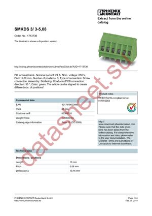 1713736 datasheet  